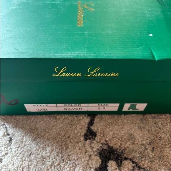 Lauren Lorraine Silver Glitter Rhinestone Ankle Boots! - Picture 8 of 9